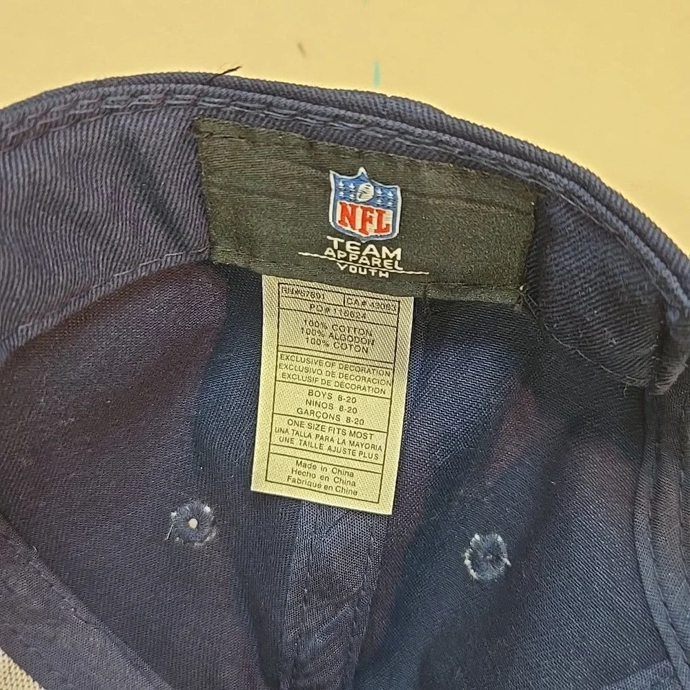 Dallas Cowboys Youth Snapback Navy Blue Hat NFL Team Apparel Flat Bill Adjustabl